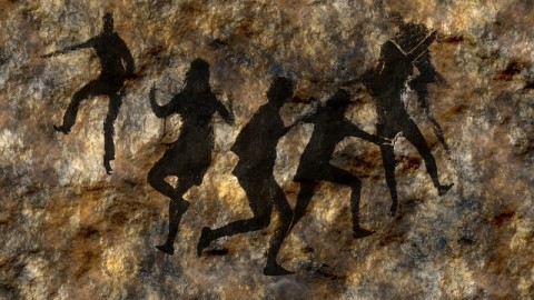 Tajemné jeskynní malby (obrázek)