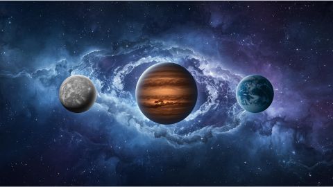 Merkur, Mars a Venuše ve Vodnáři (obrázek)